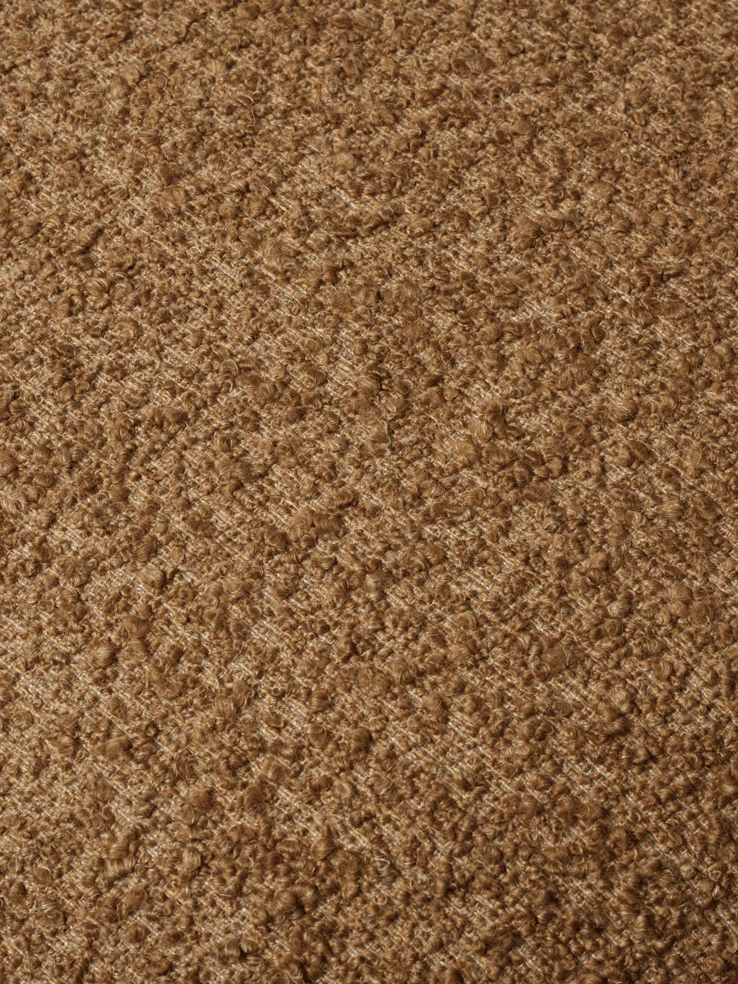 Orbo Lounge-stol, Raw bouclé - Tan Ferm Living