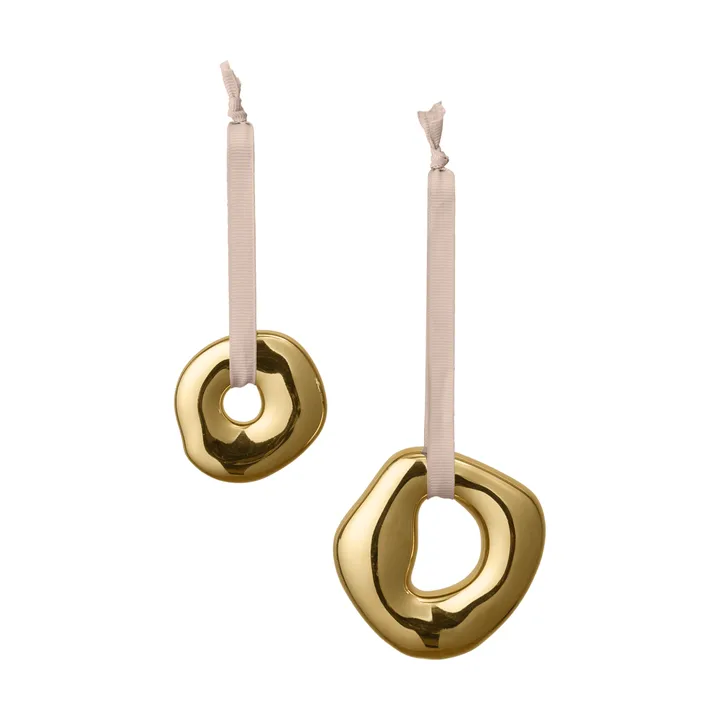 Orrith dekorasjonsanheng 2 deler - Messingfinish - Ferm Living
