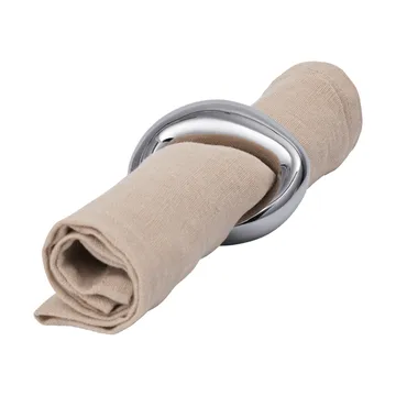 Orrith serviettring 4-pk - Silver - Ferm Living