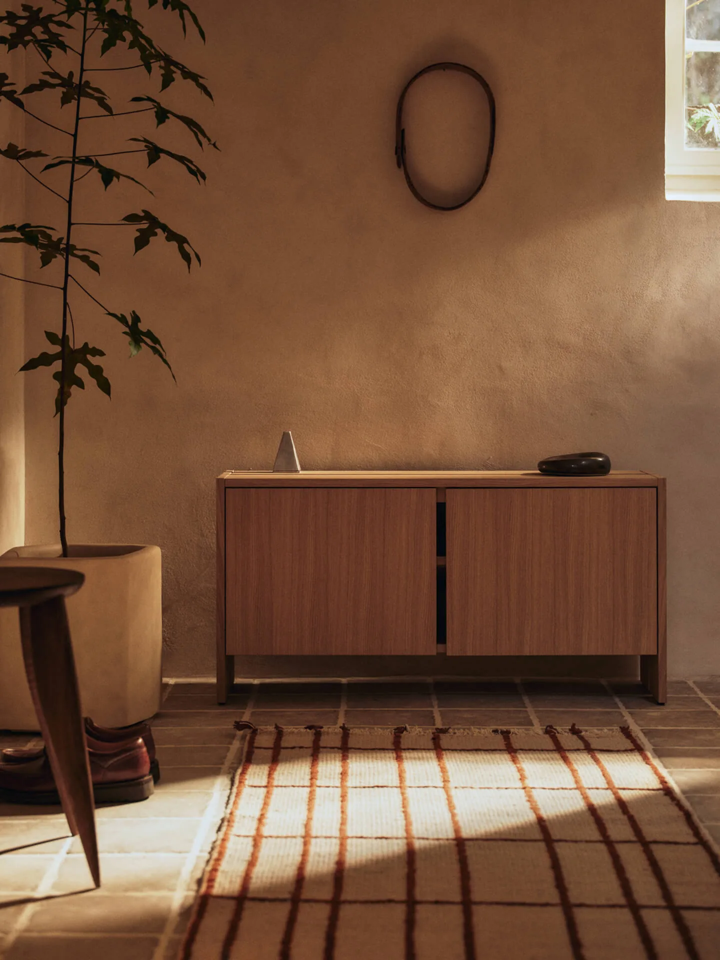 Parcel skjenk, Natural oak, 100x30x50 cm Ferm Living