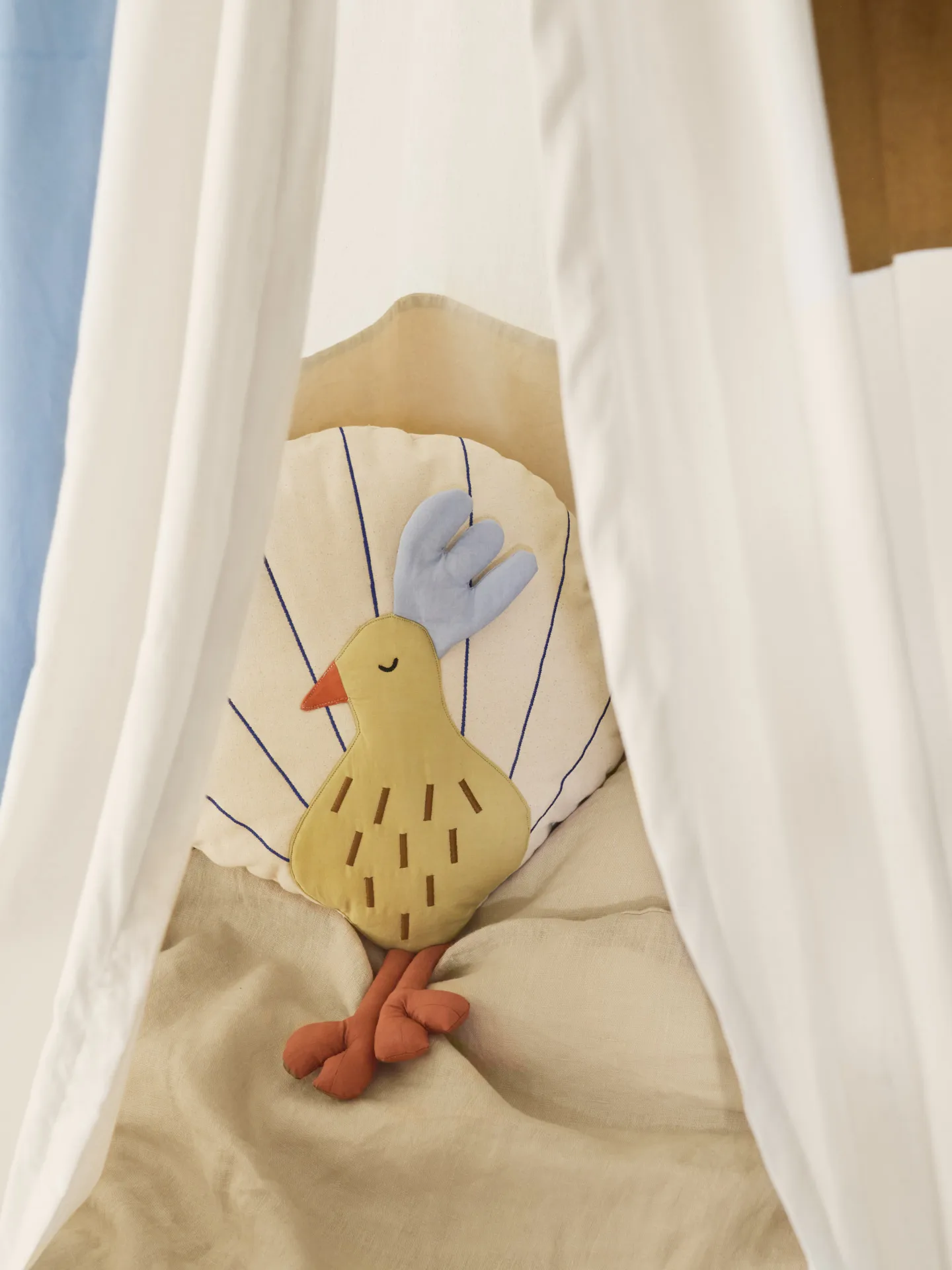 Peacock pute, Silver Fern-undyed Ferm Living