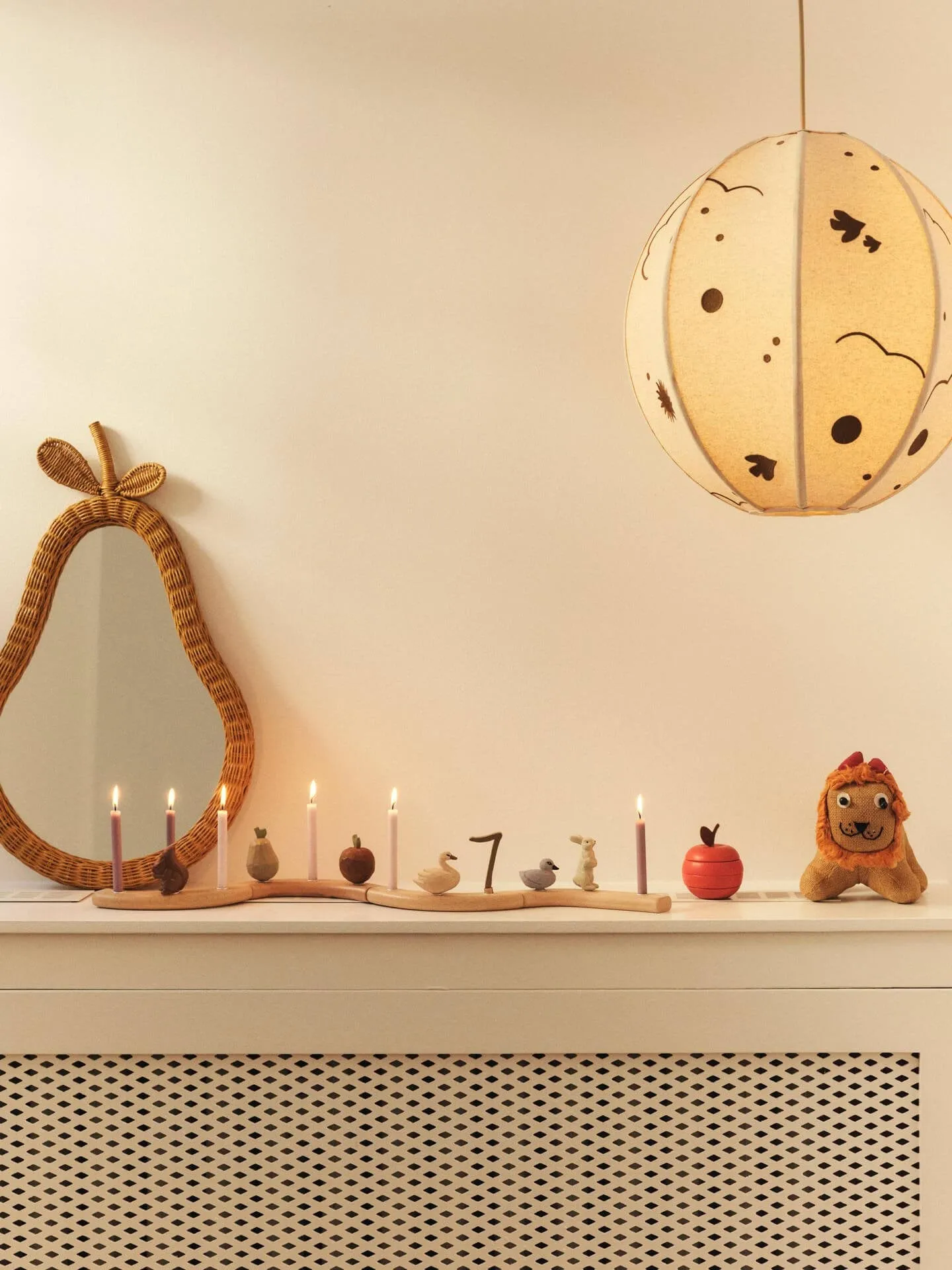 Pear braided speil, Natural Ferm Living