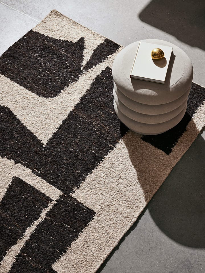 Piece ullteppe, Off-white-Coffee, 140 x 200 cm Ferm Living