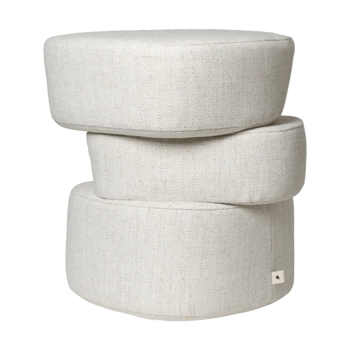 Plyo staple sittepuff, Off-white Ferm Living