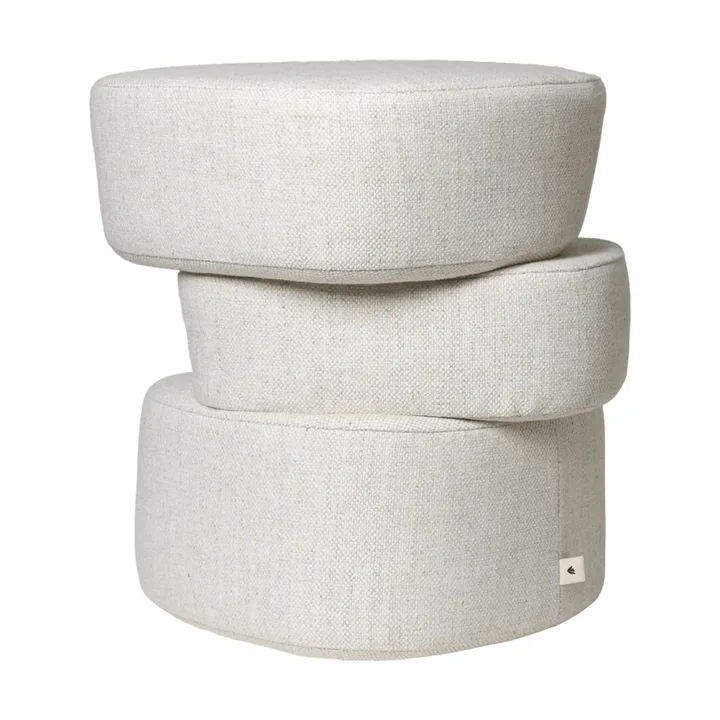 Plyo staple sittepuff - Off-white - Ferm Living