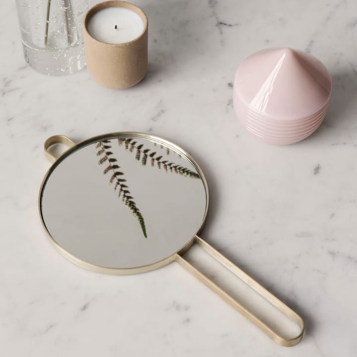 Poise lommespeil, messing Ferm Living