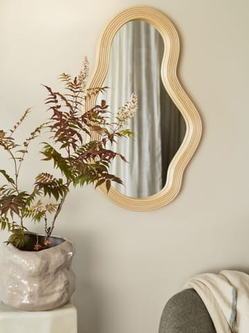 Pond speil medium - Rattan - Ferm Living