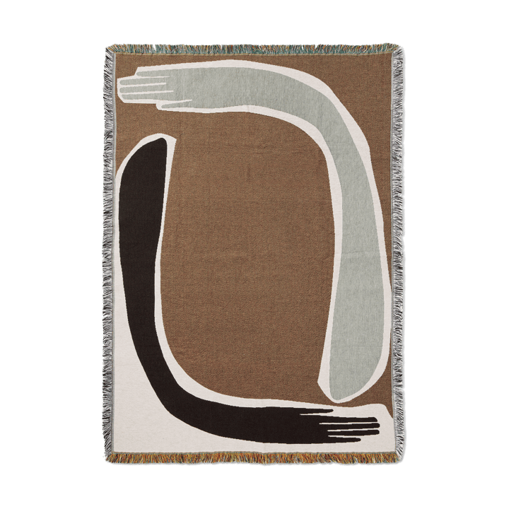 Pose Tapestry pledd 120x170 cm - Coffee - Ferm Living