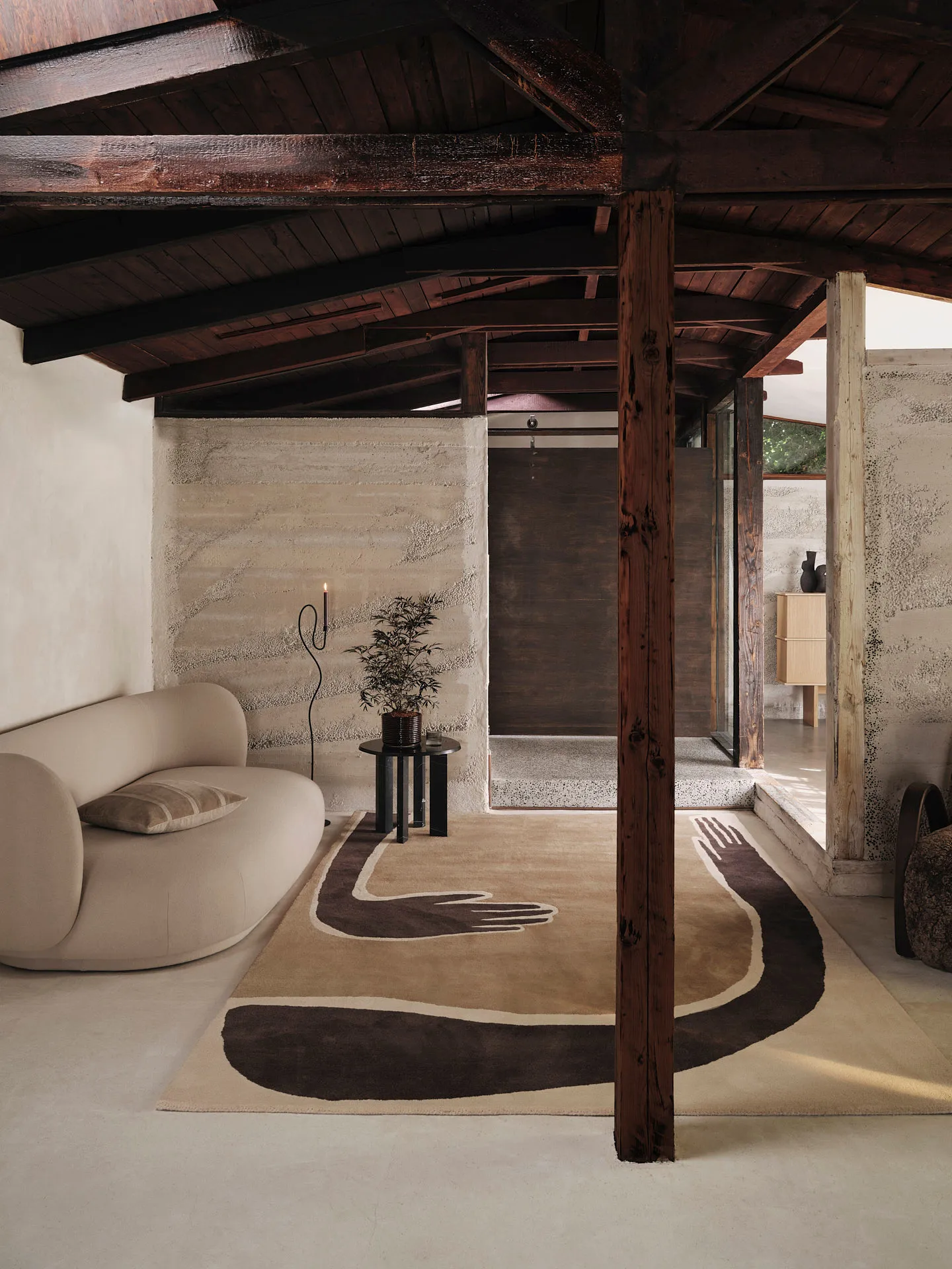 Pose teppe, Coffee-off white, 200x300 cm Ferm Living