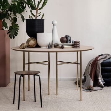 Pouf Round sittepuff - tekstil faded velvet 3 forest - Ferm Living