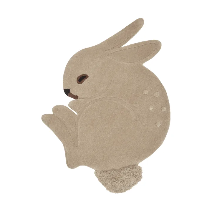 Rabbit tuftet teppe - Cashmere, 88x120 cm - Ferm Living