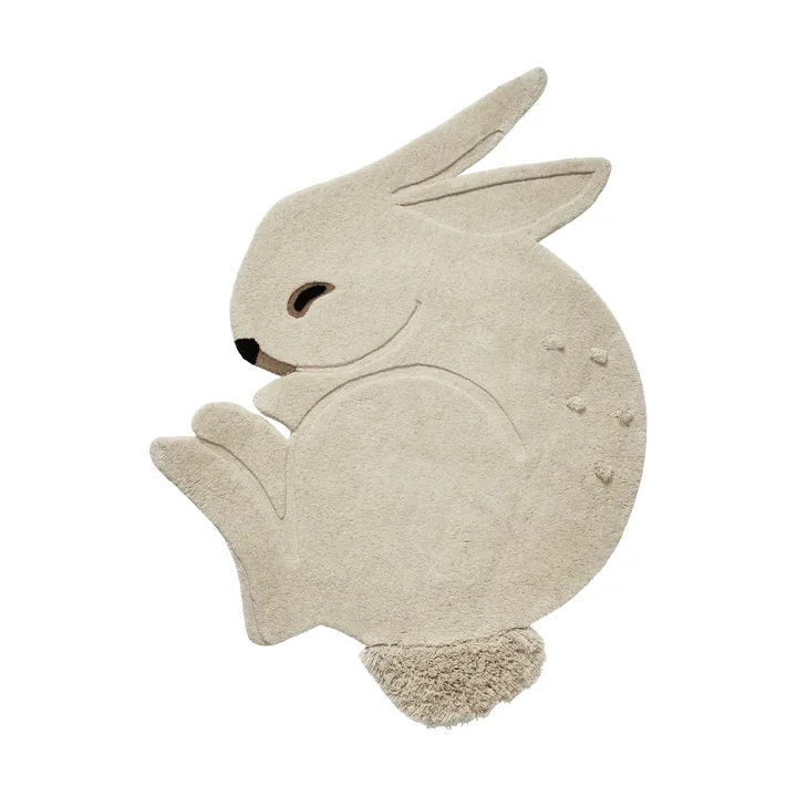 Rabbit tuftet teppe - Off-white, 88x120 cm - Ferm Living