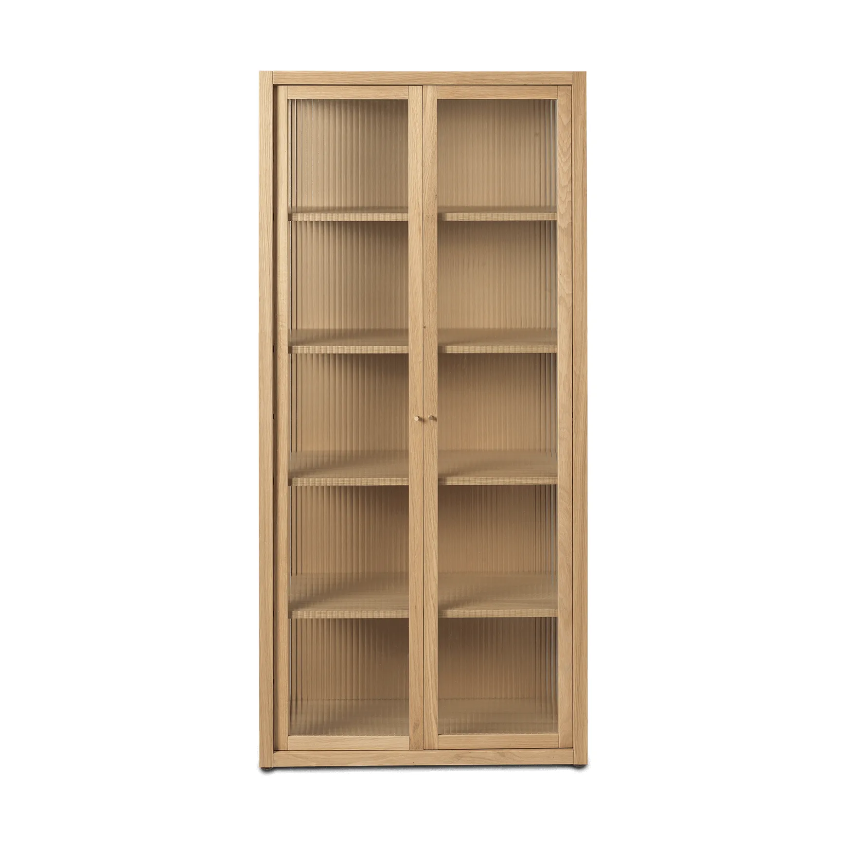 Reed vitrineskap 70x155 cm, Natural oak Ferm Living