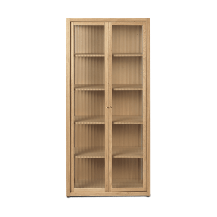 Reed vitrineskap 70x155 cm - Natural oak - Ferm Living