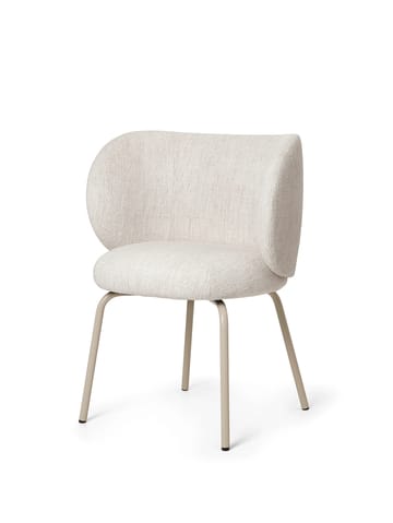 Rico dining chair bouclé - Offwhite-cashmere - Ferm Living