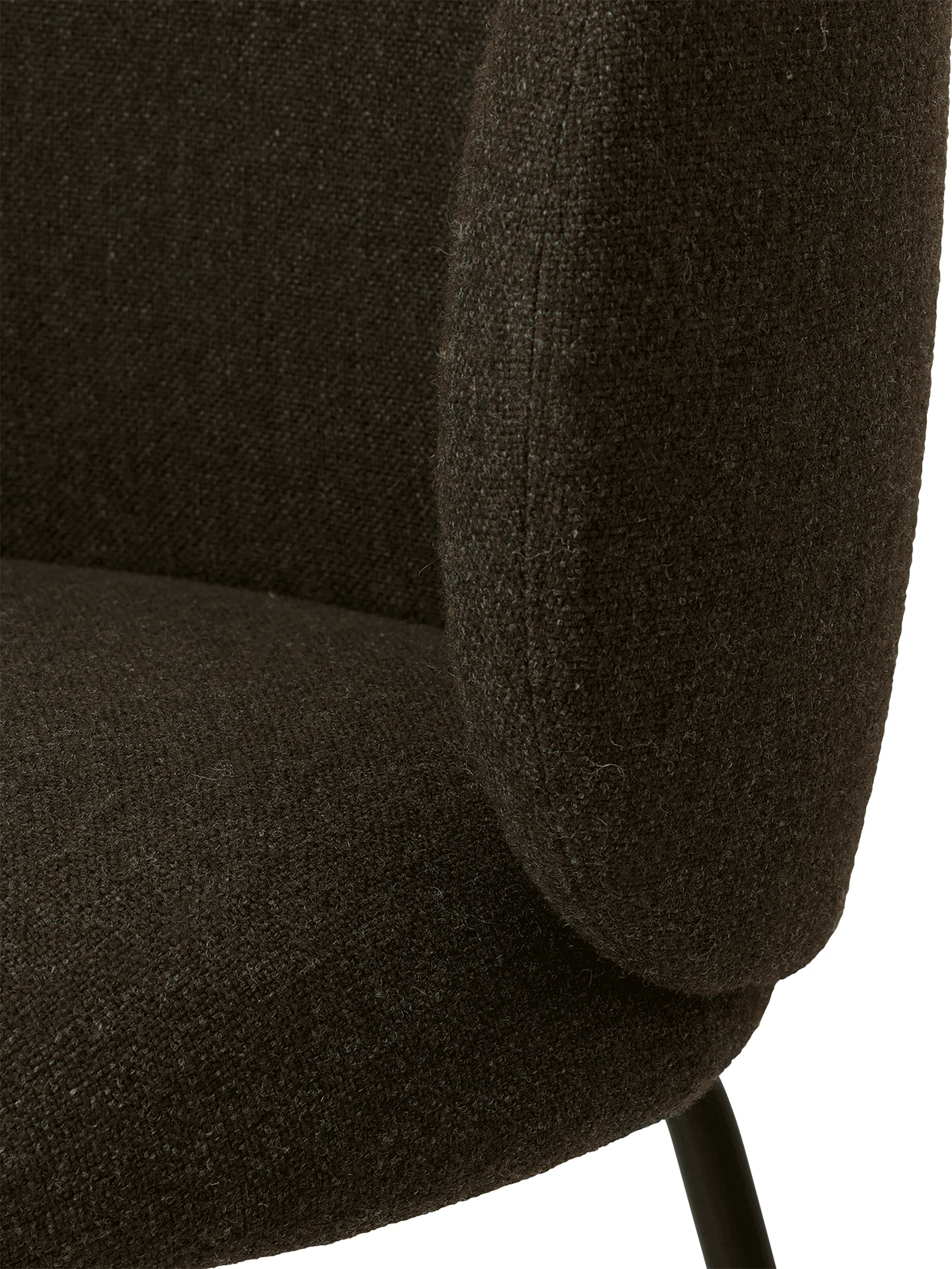 Rico dining chair hallingdal, Dark grey brown-black Ferm Living