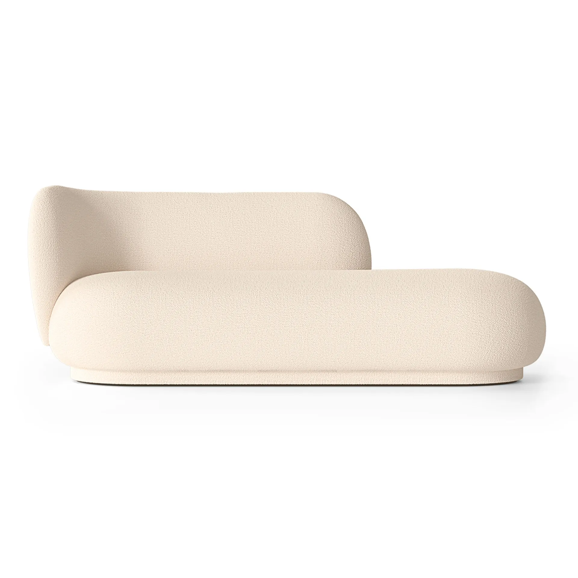 Rico divan bouclé venstre, Wool offwhite Ferm Living