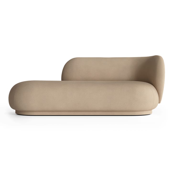Rico divan høyre - Brushed sand - Ferm Living
