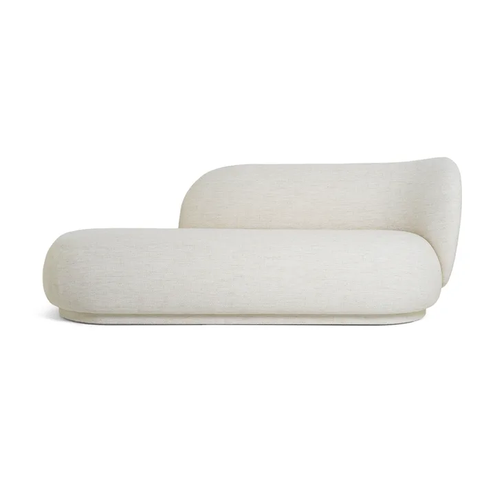 Rico divan sjeselong bouclé høyre - Offwhite - Ferm Living
