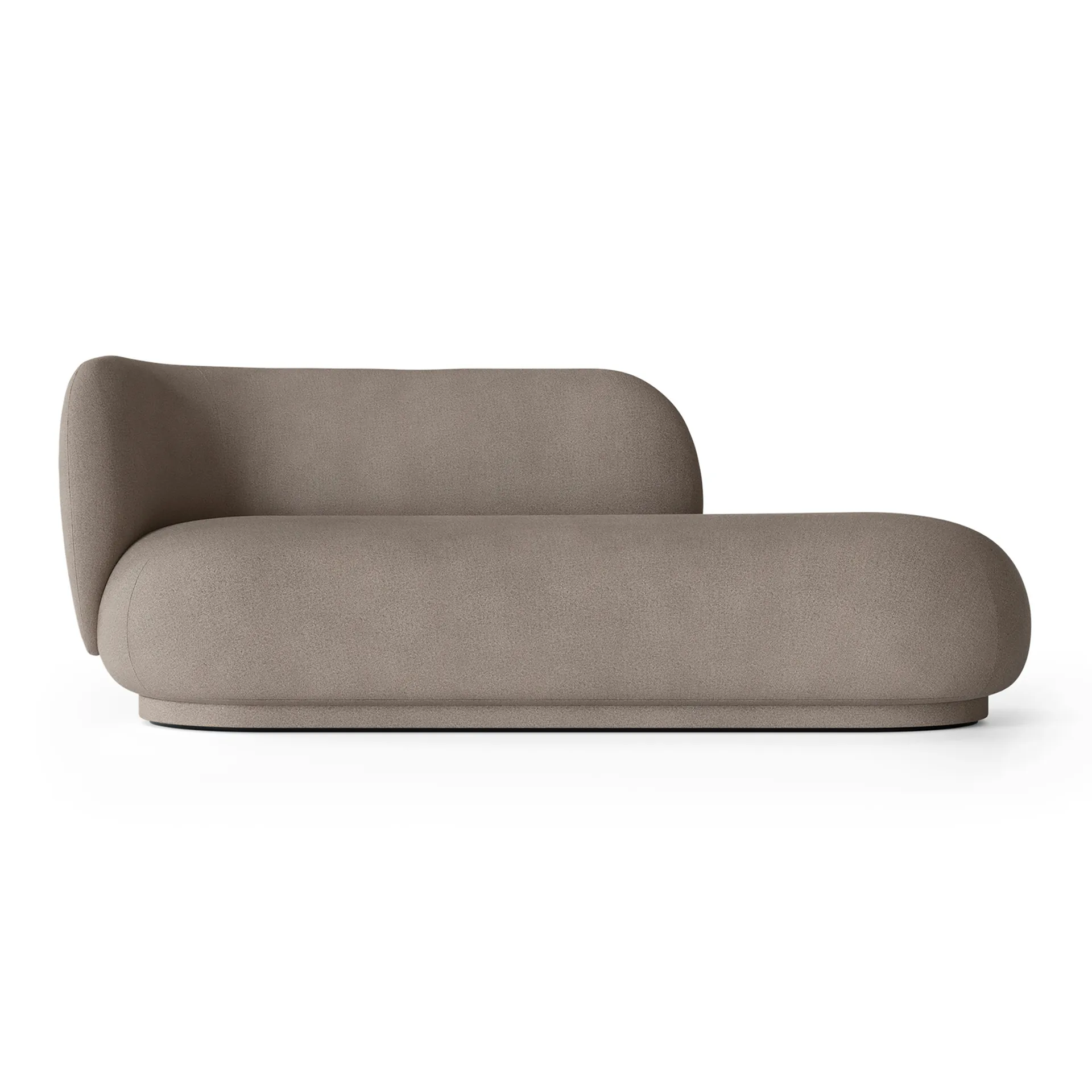 Rico divan venstre, Brushed warm grey Ferm Living