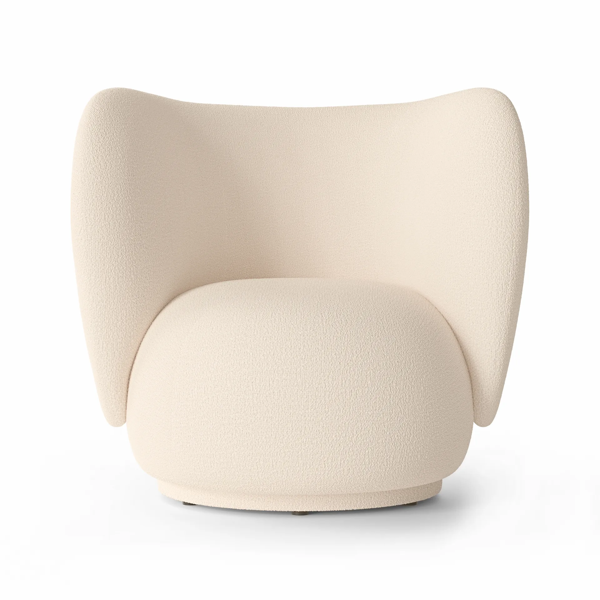 Rico lounge chair boucle, Wool bouclé off-white Ferm Living