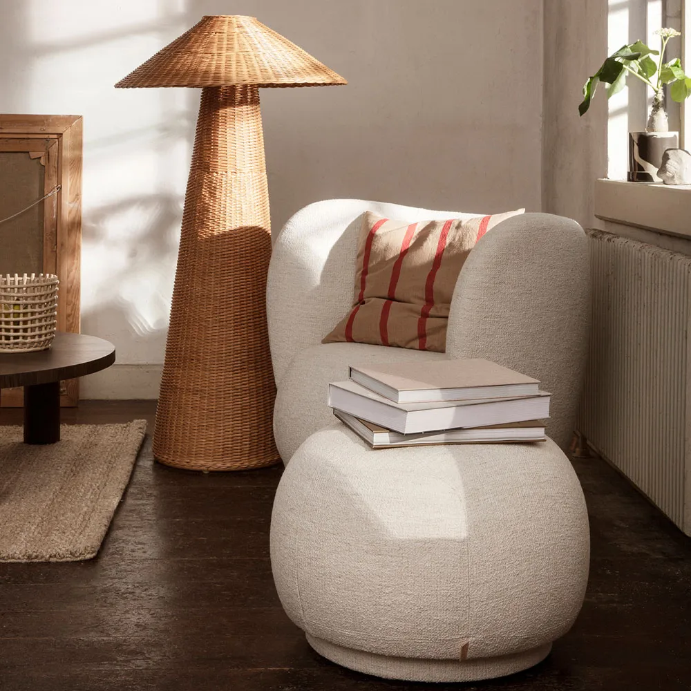 Rico lounge chair lenestol, Brown, brushed Ferm Living