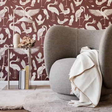 Rico lounge chair lenestol - Brown, brushed - Ferm Living