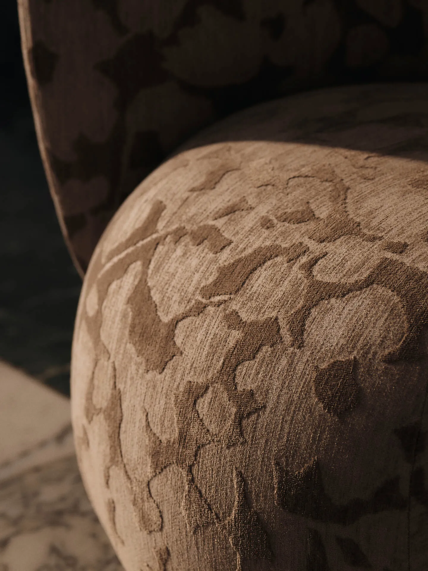 Rico lounge chair lenestol, Cilla-Taupe Ferm Living