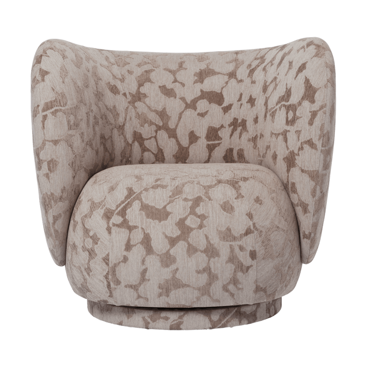 Rico lounge chair lenestol swivel - Cilla-Taupe - Ferm Living