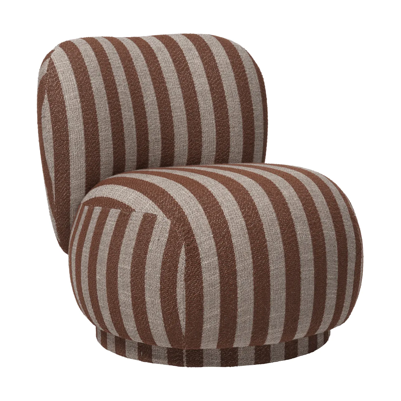 Rico lounge chair piccolo lenestol, Louisiana, Sand-chocolate Ferm Living