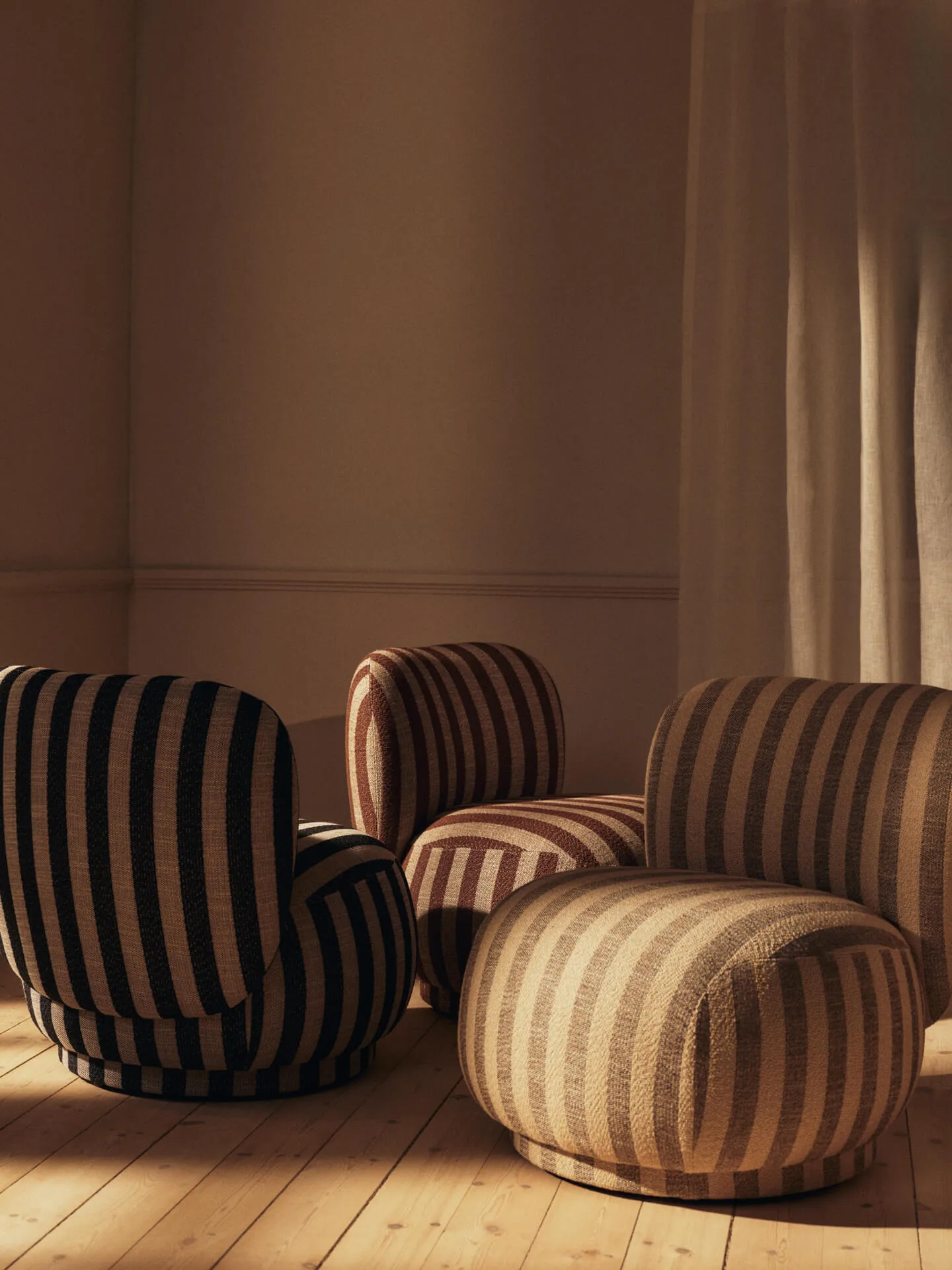 Rico lounge chair piccolo lenestol, Louisiana, Sand-off-white Ferm Living