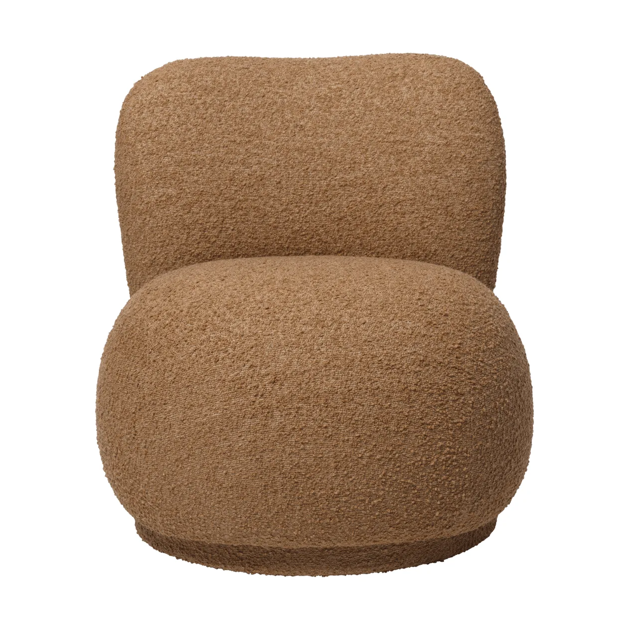 Rico lounge chair raw bouclé piccolo lenestol, Tan Ferm Living