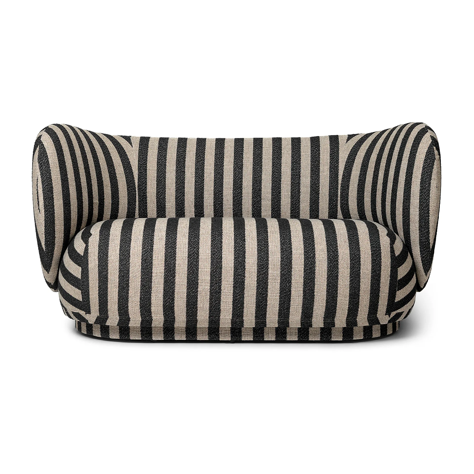 Rico sofa 2-seter, Louisiana sand black Ferm Living