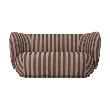 Rico sofa 2-seter - Louisiana, Sand-chocolate - Ferm Living