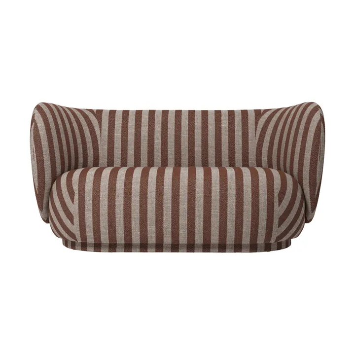 Rico sofa 2-seter - Louisiana, Sand-chocolate - Ferm Living