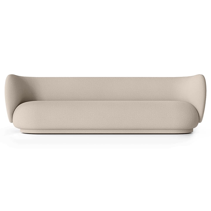 Rico sofa bouclé 4-seter - Wool bouclé natural - Ferm Living
