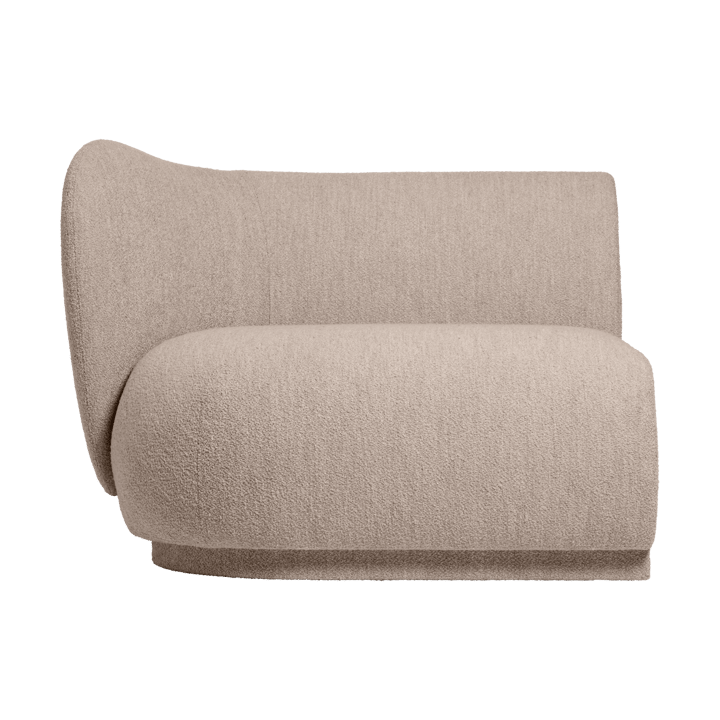 Rico sofa modul armrest L Soft Bouclé - Natural - Ferm Living
