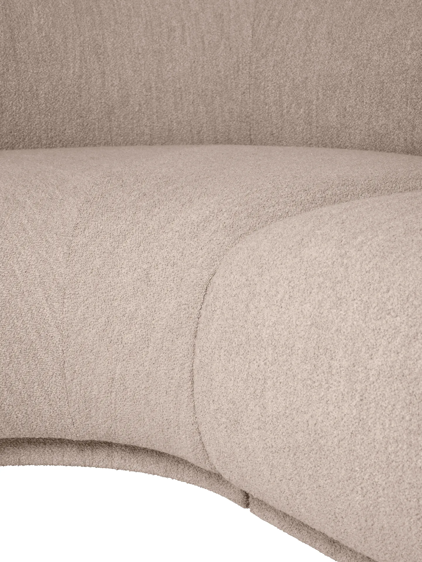 Rico sofa modul armrest L Soft Bouclé, Natural Ferm Living