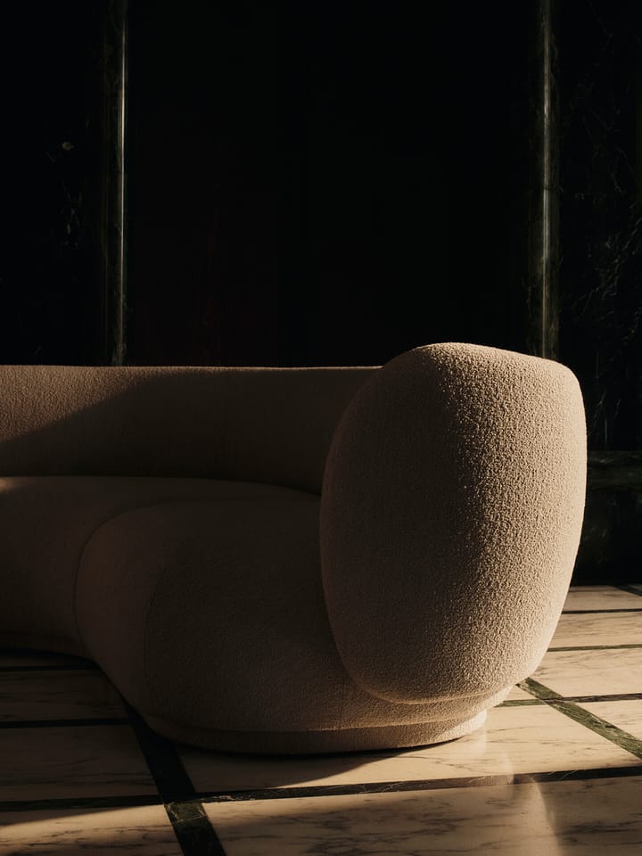 Rico sofa modul armrest R Soft Bouclé, Natural Ferm Living