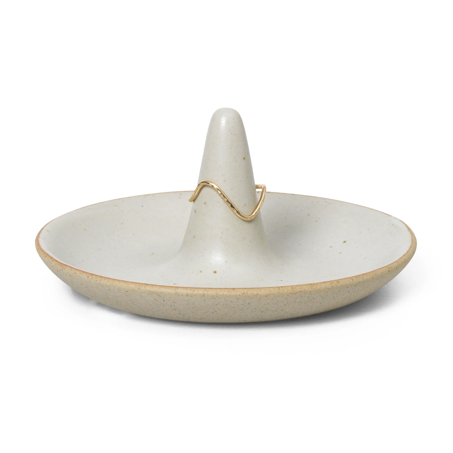Ring Cone ringholder, Off-white speckle Ferm Living