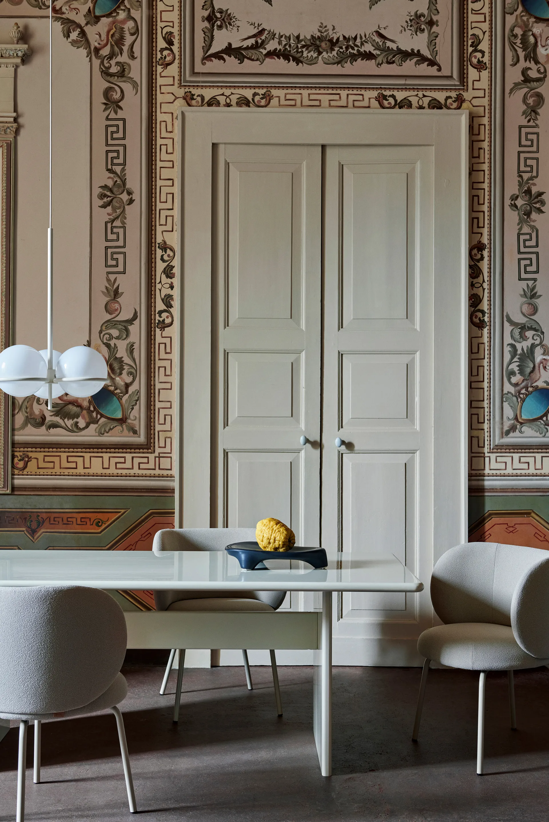 Rink spisebord small 200 x 90 x 74 cm, Eggshell Ferm Living