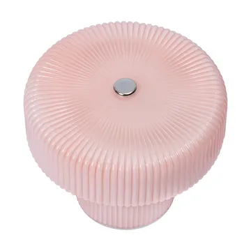 Ripple bærbar bordlampe 10 cm - Pale rose - Ferm Living