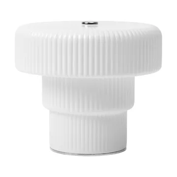 Ripple bærbar bordlampe - White, 10 cm - Ferm Living