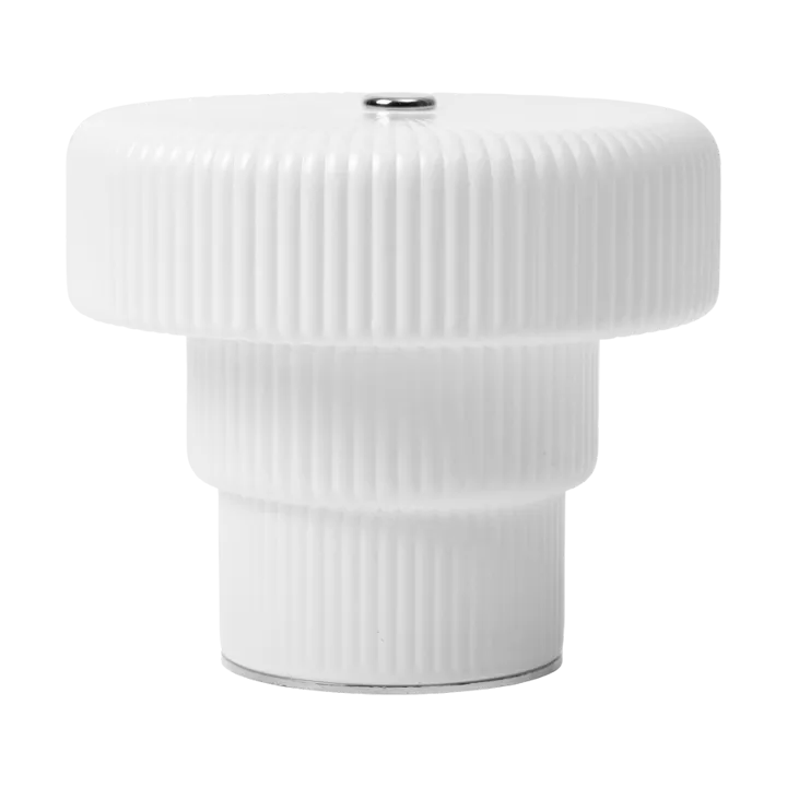 Ripple bærbar bordlampe - White, 10 cm - Ferm Living