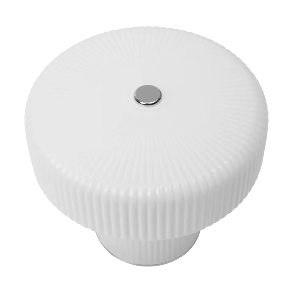 Ripple bærbar bordlampe, White, 10 cm Ferm Living