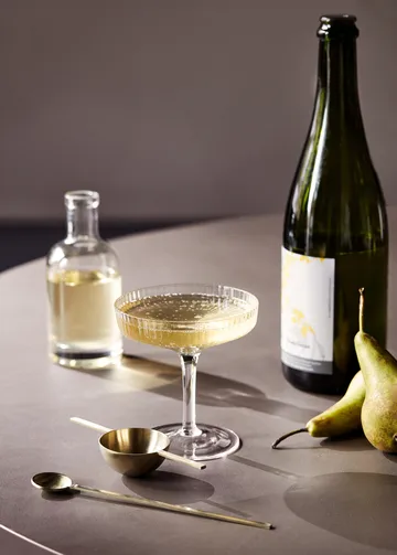 Ripple champagneglass 2-pakning - klar - Ferm Living