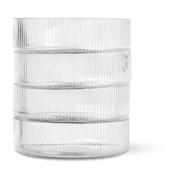 Ripple frokostskål 4-pakning - clear - Ferm Living
