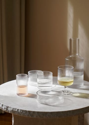 Ripple frokostskål 4-pakning - clear - Ferm Living
