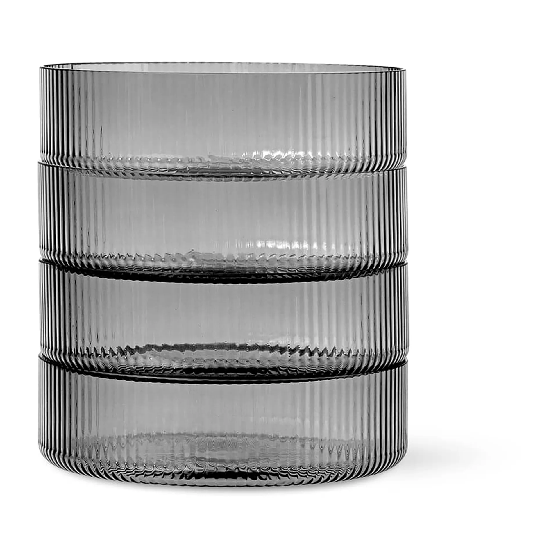 Ripple frokostskål 4-pakning, smoked grey Ferm Living