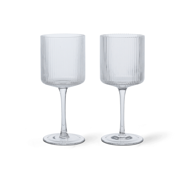 Ripple hvitvinsglass 26 cl 2-pakning, Clear Ferm Living